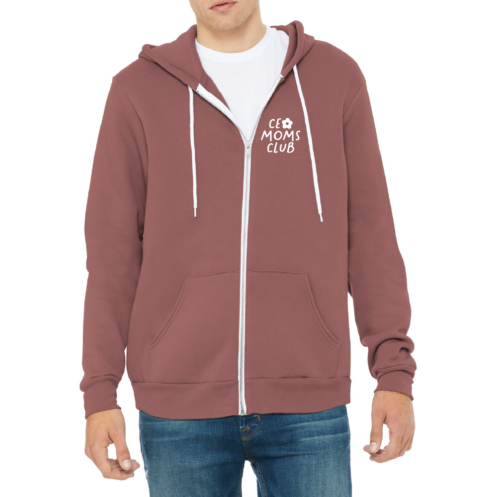 CEO Moms Club CloudSoft Unisex Full-Zip Hoodie
