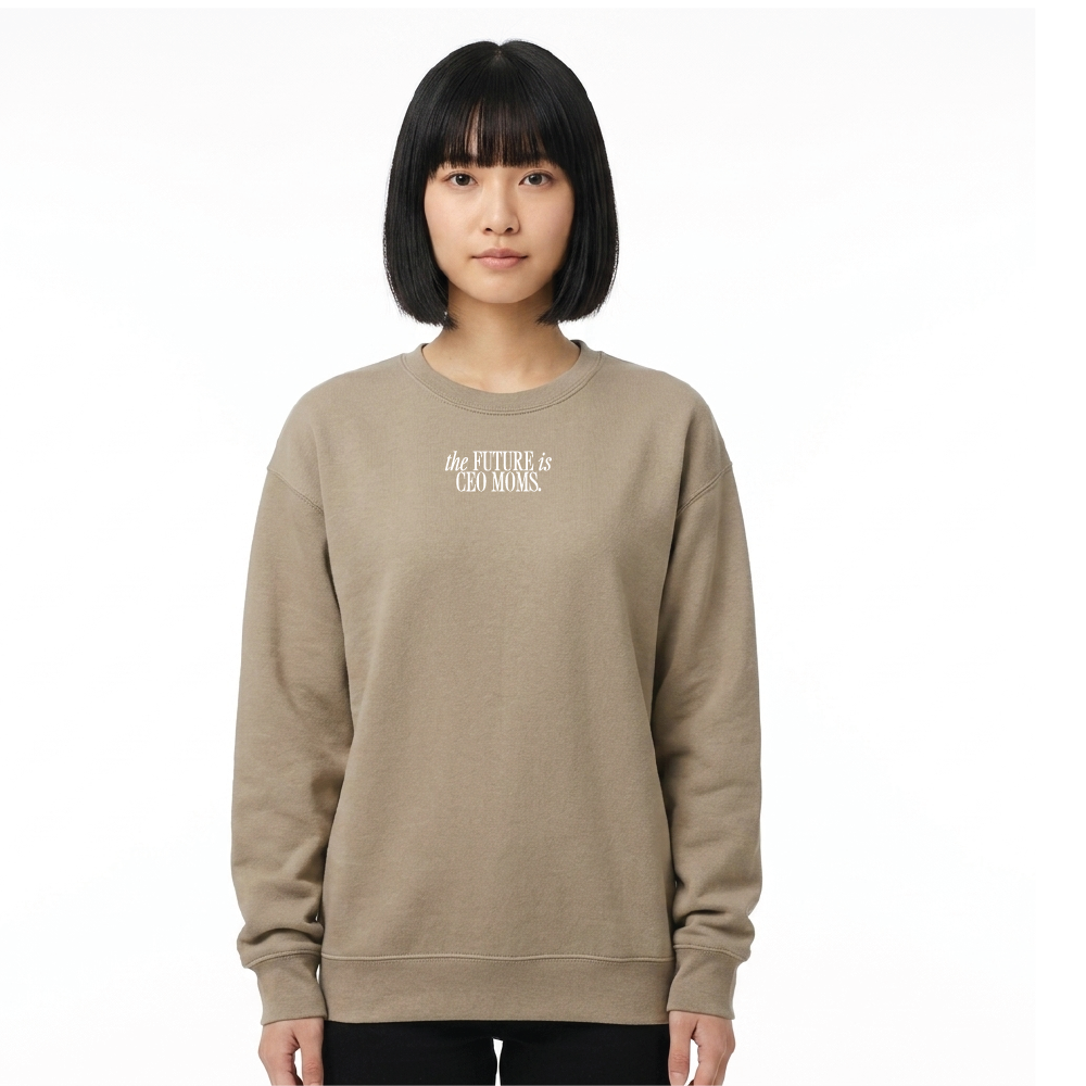 The Future is CEO Moms Signature Lightweight Crewneck Sweatshirt