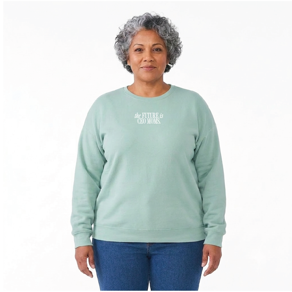 The Future is CEO Moms Signature Lightweight Crewneck Sweatshirt
