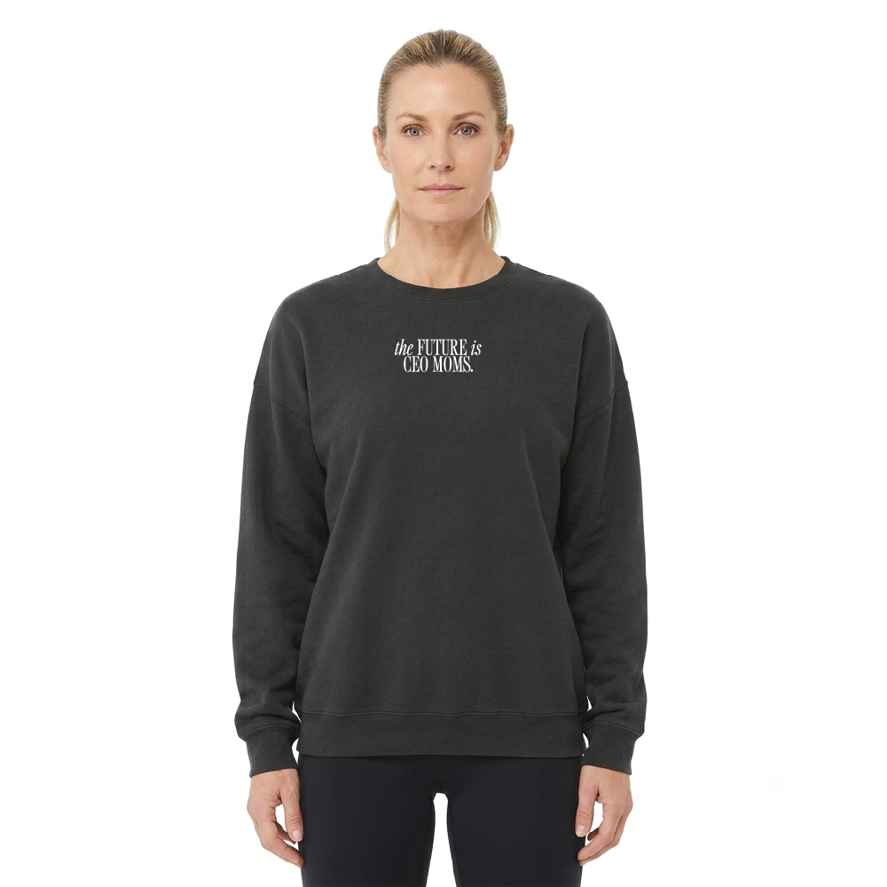 The Future is CEO Moms Signature Lightweight Crewneck Sweatshirt
