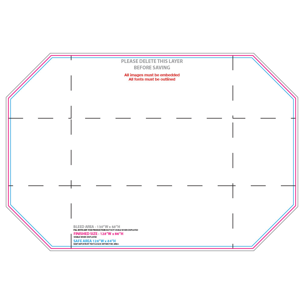 [Chapters] 6' Standard Table Throw (Full-Color, Full Bleed)