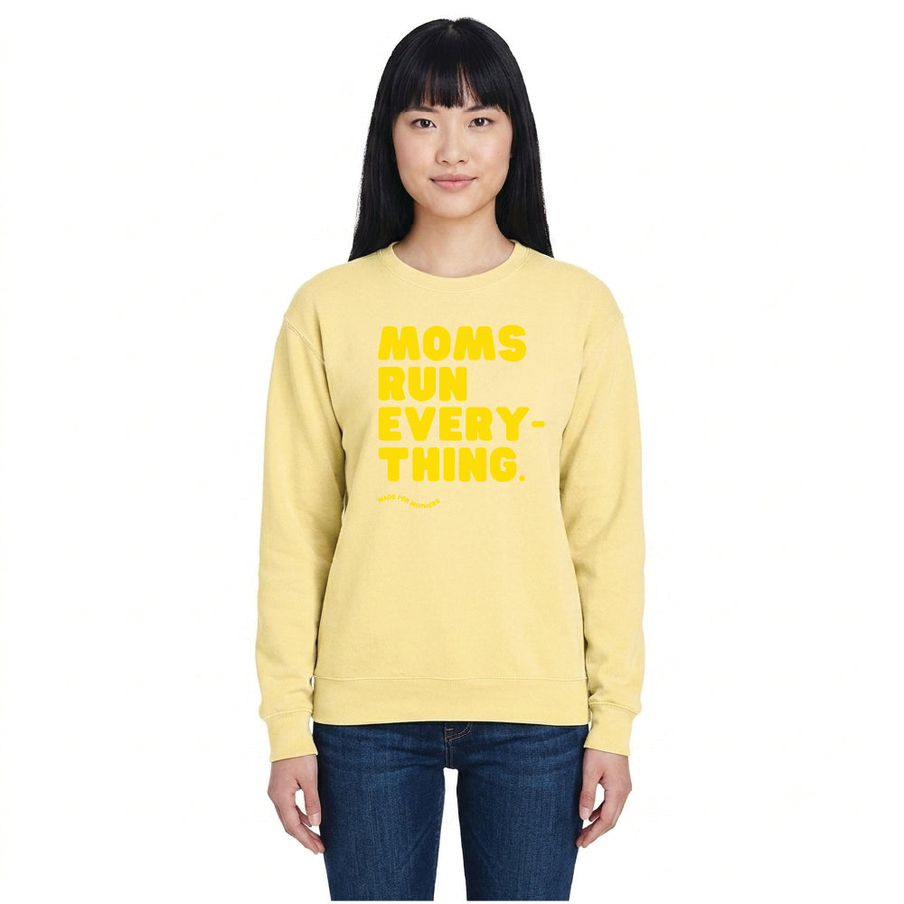 MOMS RUN EVERYTHING Signature Crewneck Sweatshirt