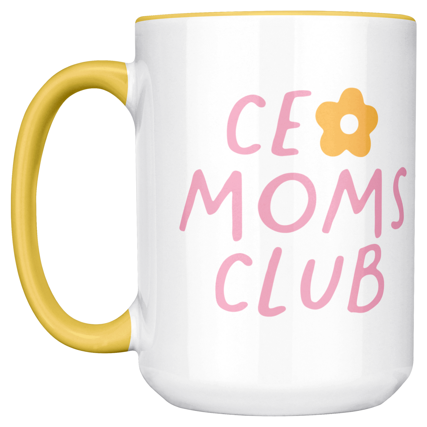 CEO Moms Club 15oz Navy Mug 15oz Yellow Mug
