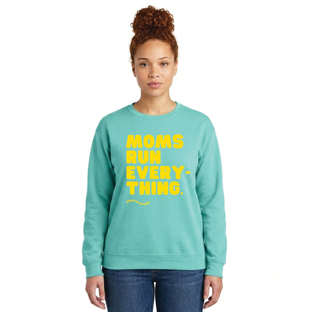 MOMS RUN EVERYTHING Signature Crewneck Sweatshirt