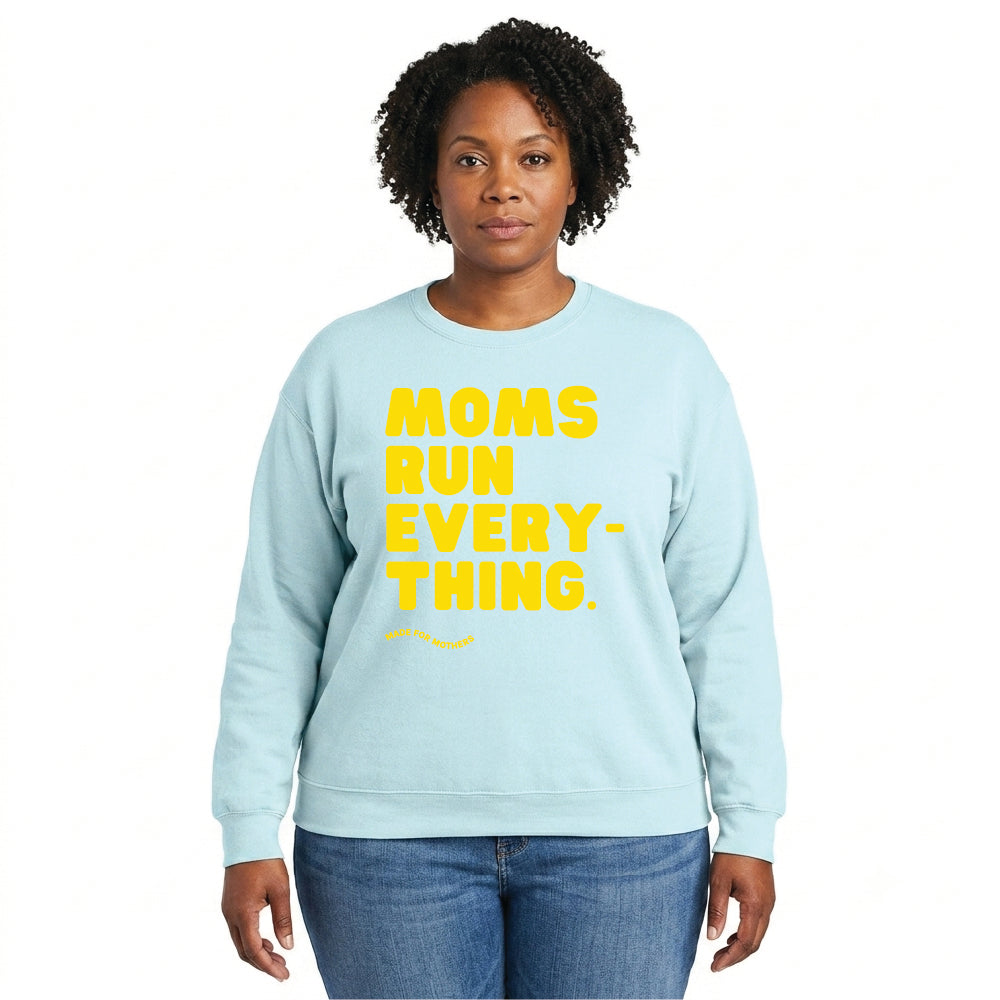 MOMS RUN EVERYTHING Signature Crewneck Sweatshirt