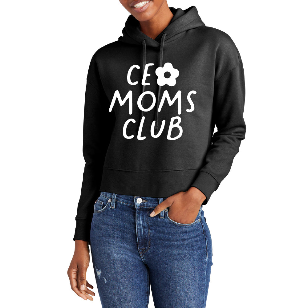 CEO Moms Club Crop Hoodie