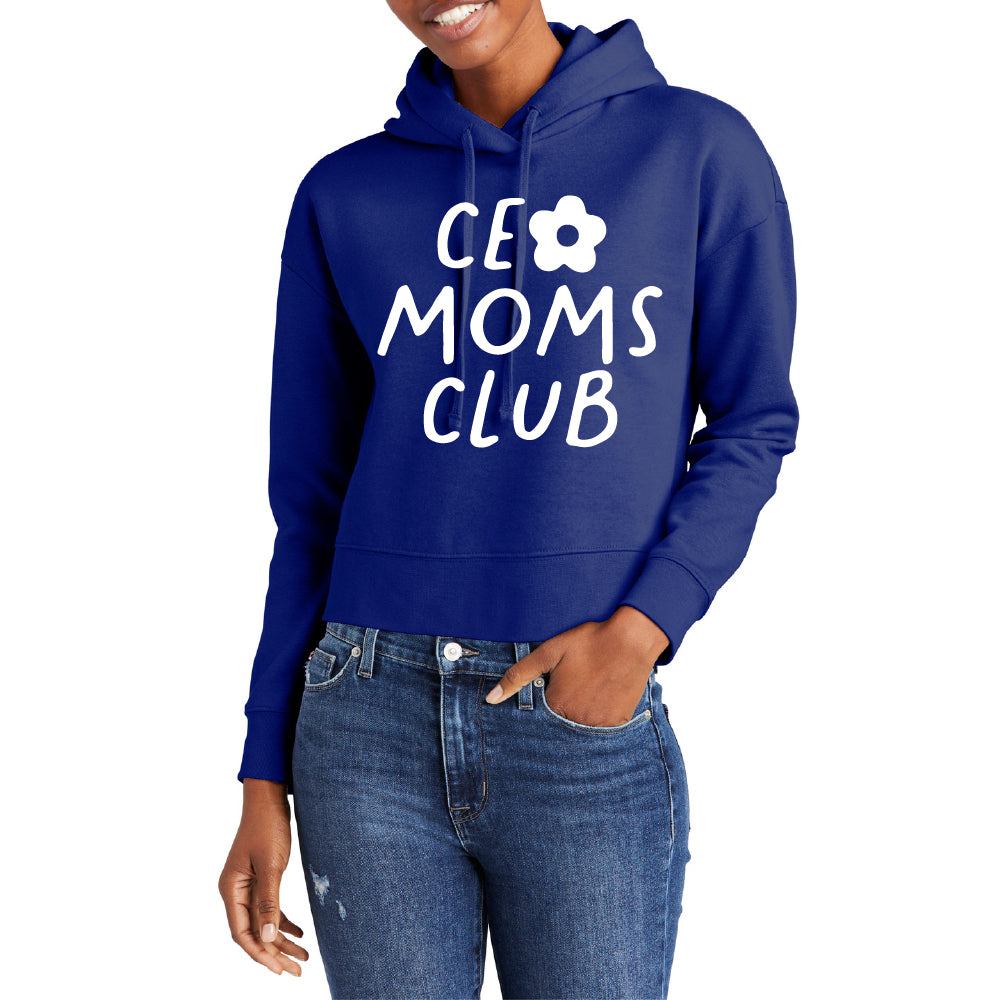 CEO Moms Club Crop Hoodie