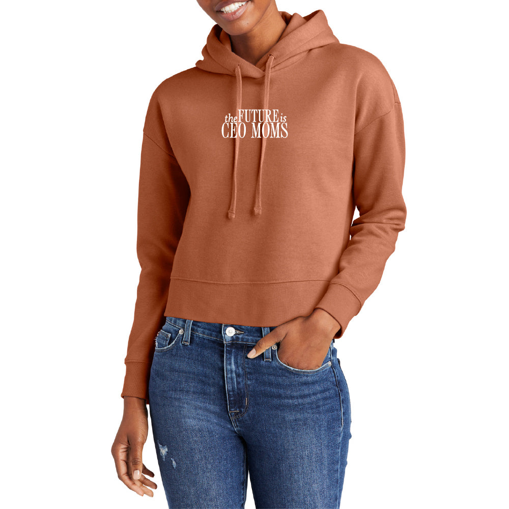 The Future is CEO Moms Crop Hoodie