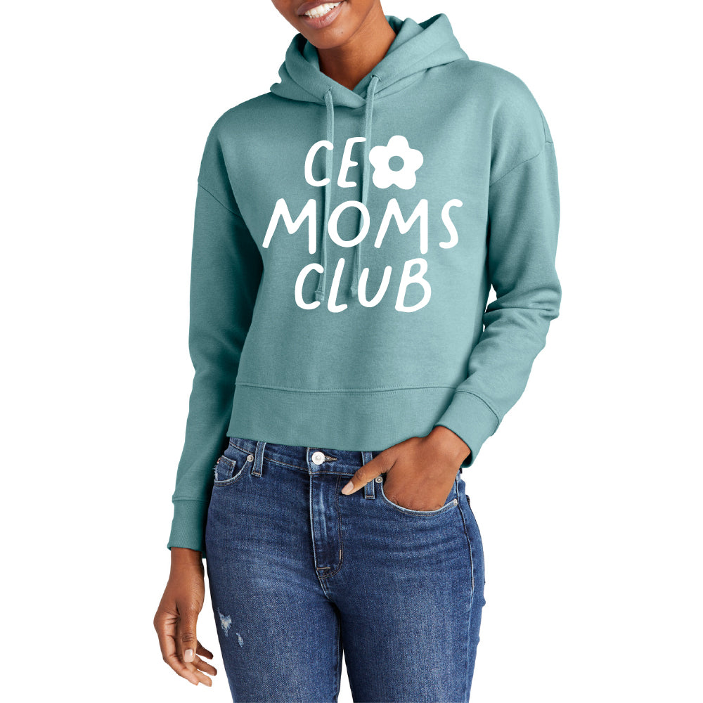 CEO Moms Club Crop Hoodie