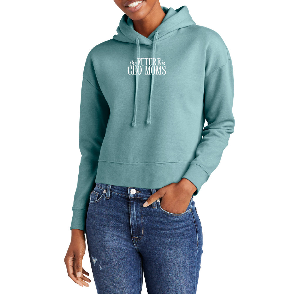 The Future is CEO Moms Crop Hoodie