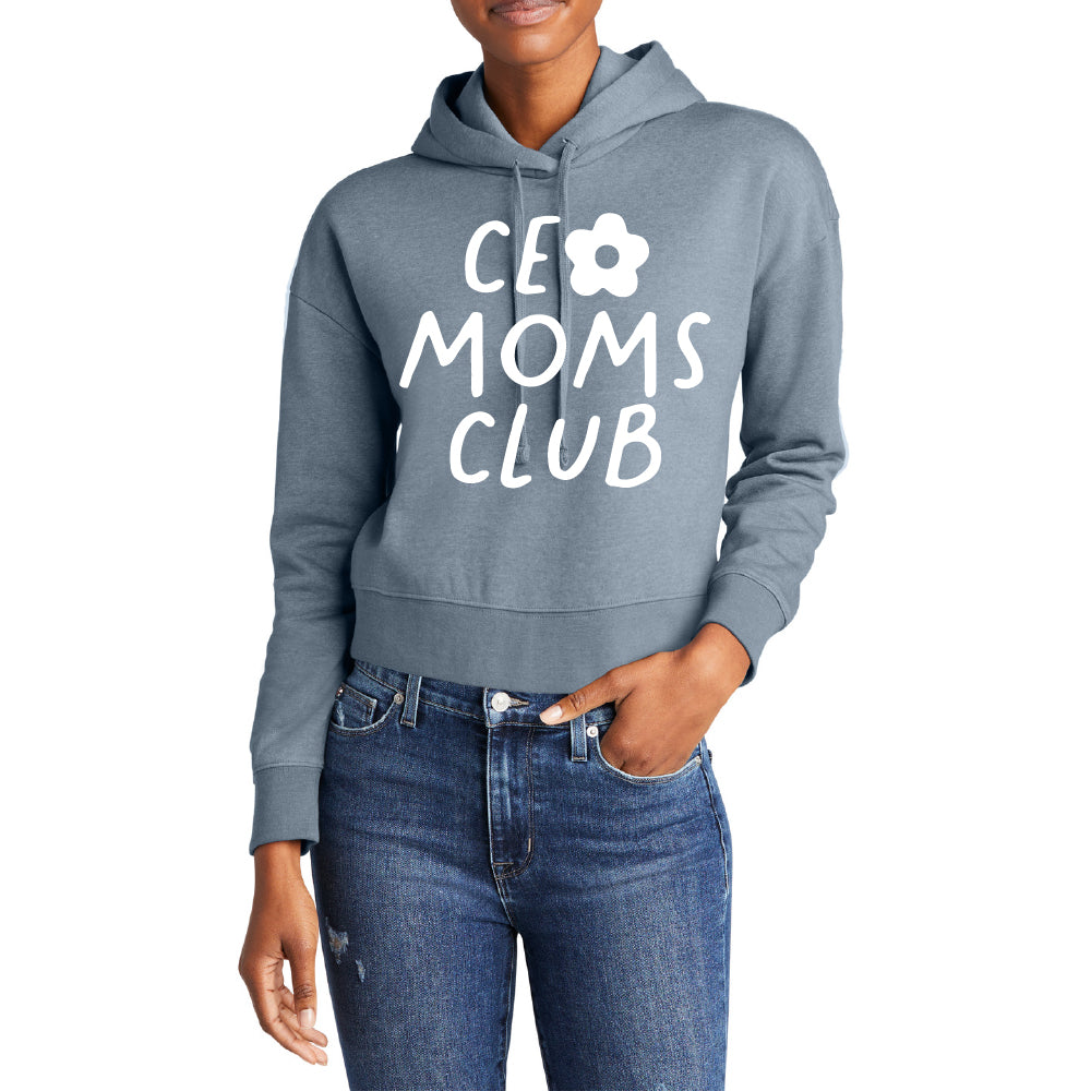 CEO Moms Club Crop Hoodie