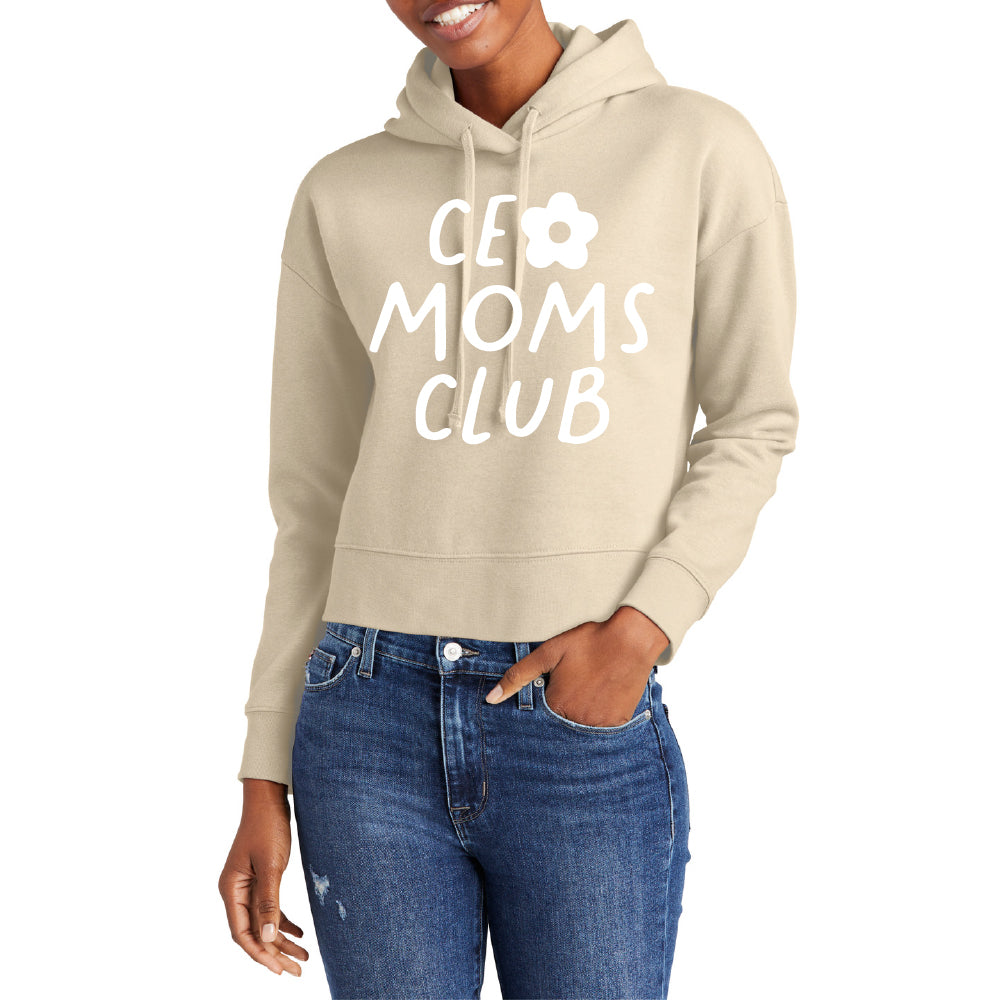 CEO Moms Club Crop Hoodie