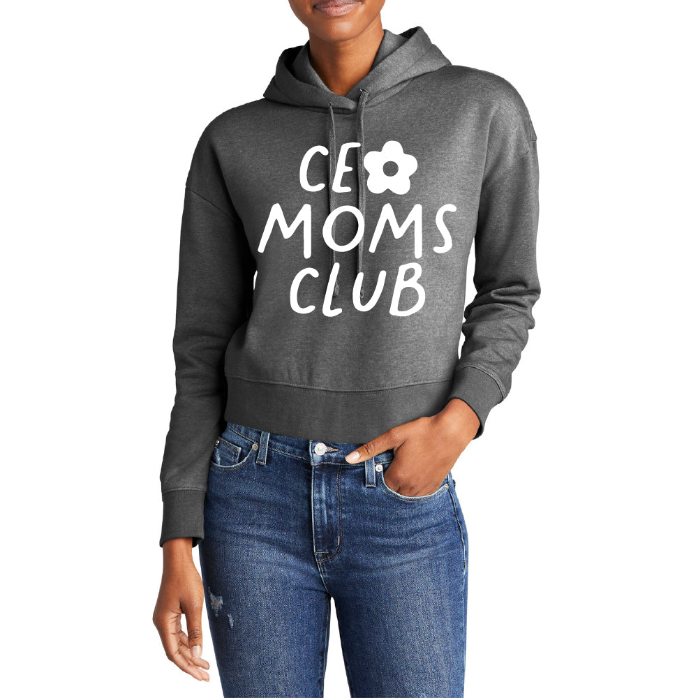 CEO Moms Club Crop Hoodie