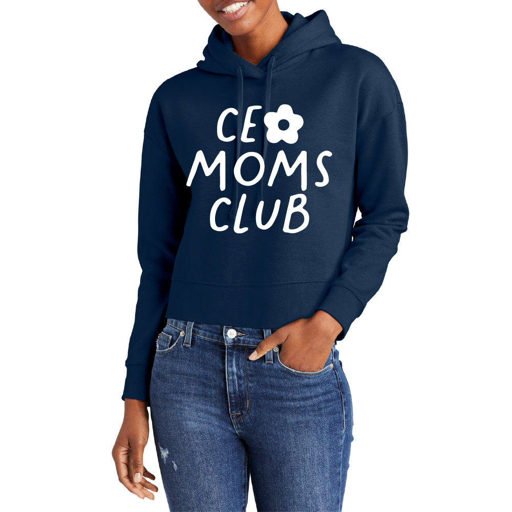 CEO Moms Club Crop Hoodie