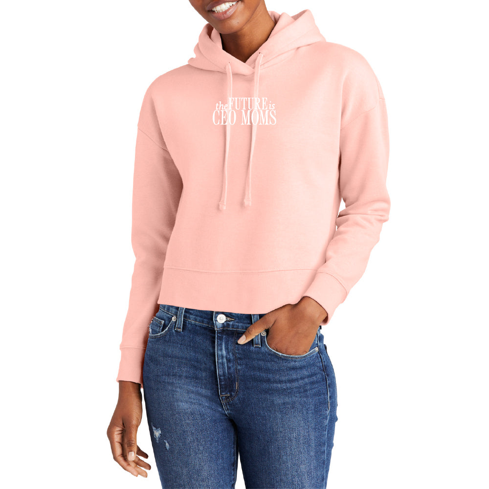 The Future is CEO Moms Crop Hoodie