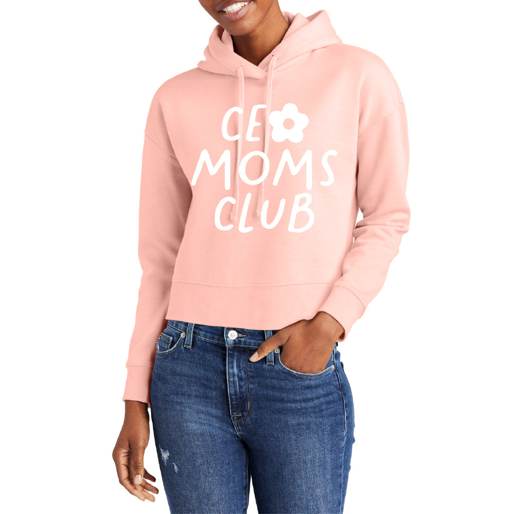 CEO Moms Club Crop Hoodie