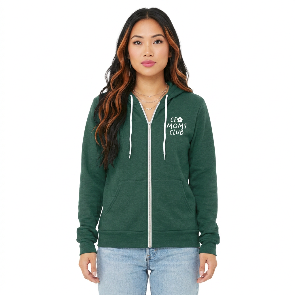 CEO Moms Club CloudSoft Unisex Full-Zip Hoodie