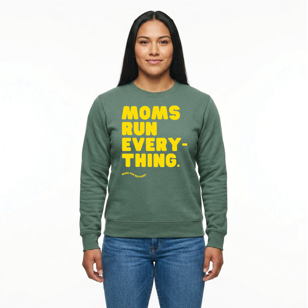 MOMS RUN EVERYTHING Signature Crewneck Sweatshirt