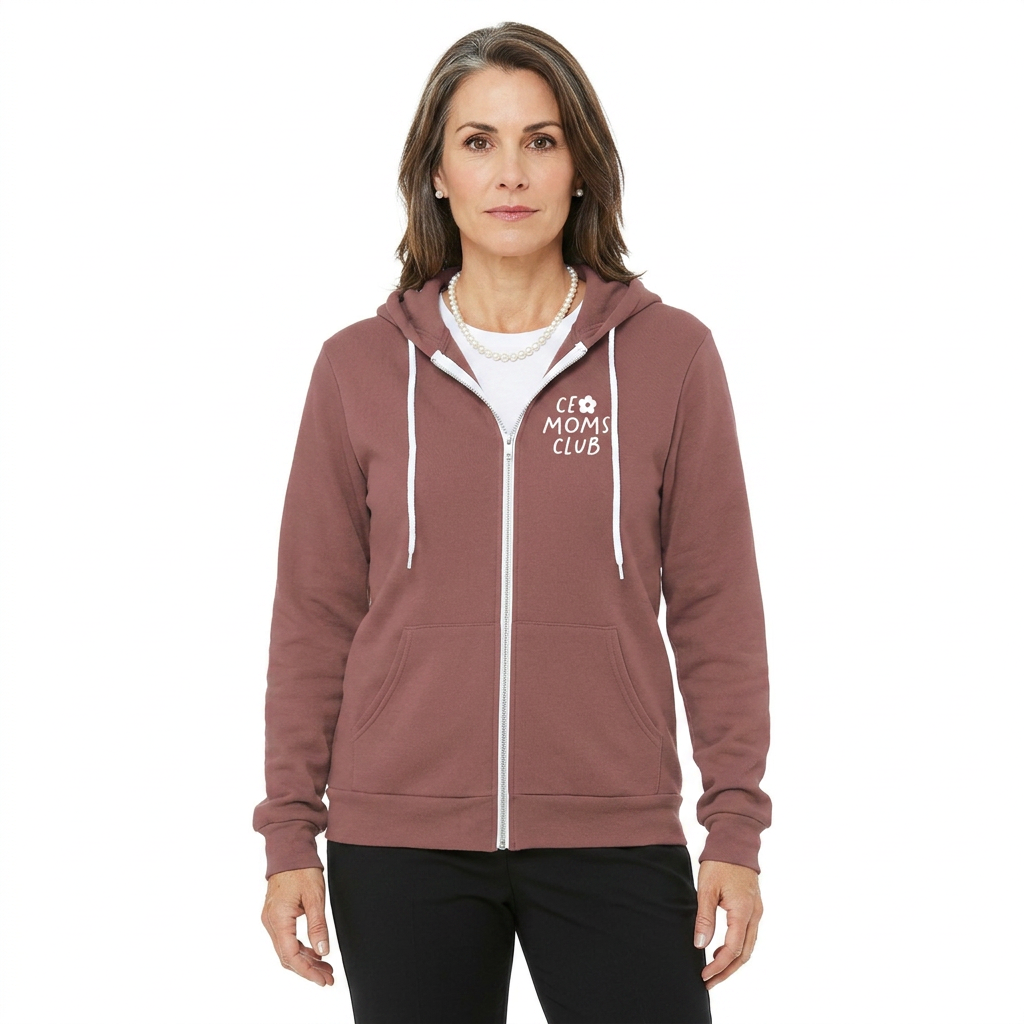 CEO Moms Club CloudSoft Unisex Full-Zip Hoodie