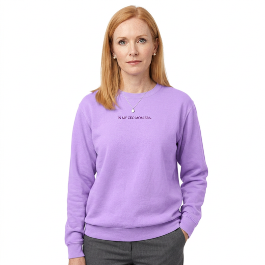 In My CEO Mom Era Lightweight Crewneck Sweatshirt